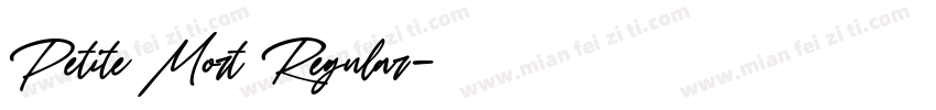 Petite Mort Regular字体转换